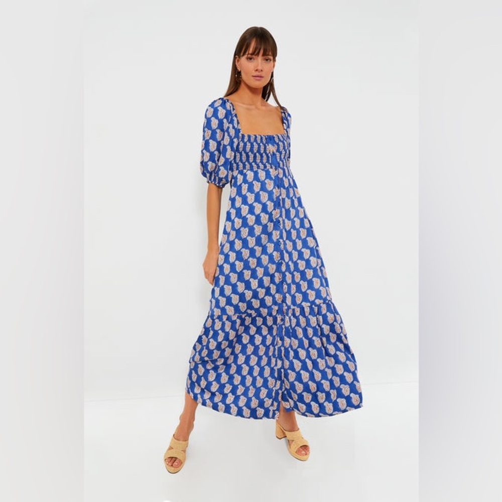 Tuckernuck Santiago Blue and White Maxi Dress